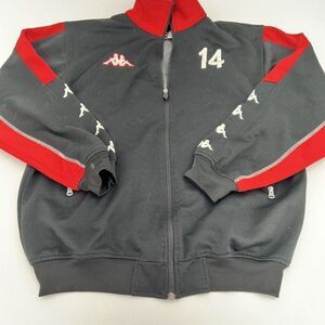 Kappa Black Red Track Jacket Size Medium
